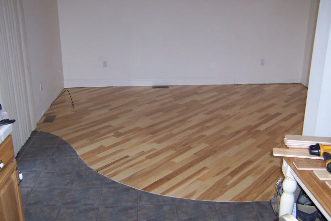 Floor all laid in